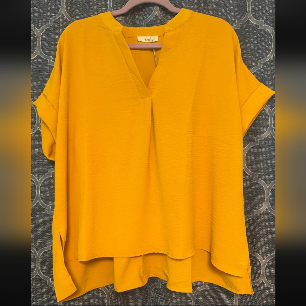 Easel V neck Blouse